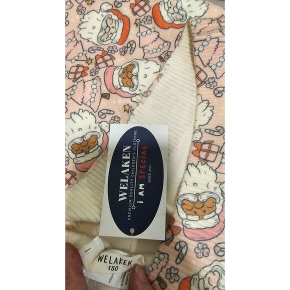 Welaken Girls Christmas Santa Pullover Knitted Sweatshirt Sweater Sz 150/10-12 - Picture 3 of 8